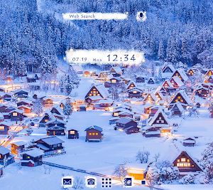 Shirakawa-go Winter Theme Screenshot 0