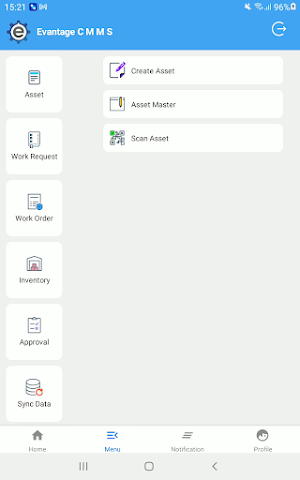 Evantage CMMS Screenshot 3