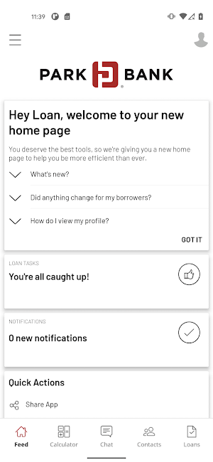 Park Bank Mortgage Screenshot 0