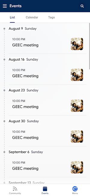 GEEC Connect Screenshot 1