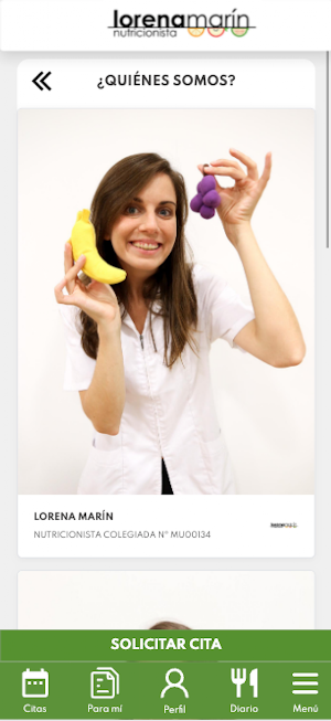 Lorena Marín Nutricionista Screenshot 1