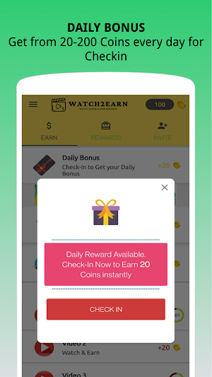 Watch2Earn - Cash Earning App Screenshot 3