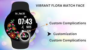 Vibrant Flora Watch Face Screenshot 3
