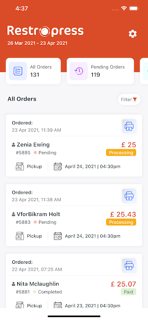 RestroPress - Order Tracking Screenshot 3