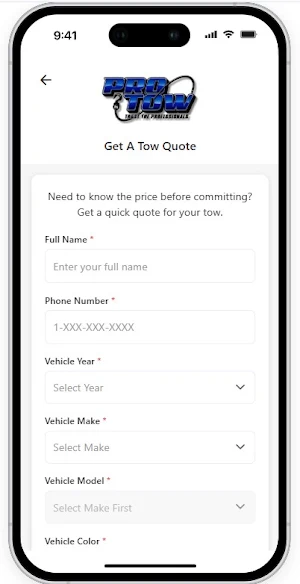 Pro Tow Kansas City - Book Tow Screenshot 1