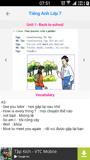 Tieng Anh Lop 7 - English 7 Screenshot 1