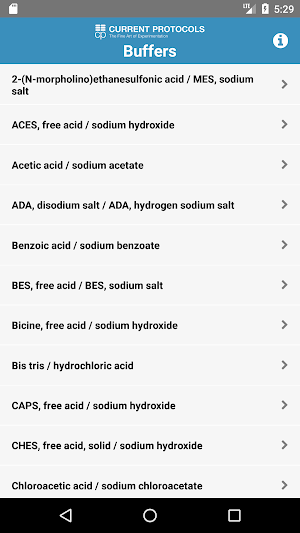 Biological Buffer Calculator Screenshot 2