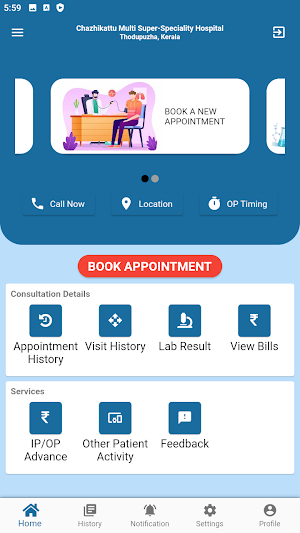 Chazhikattu Patient App Screenshot 1