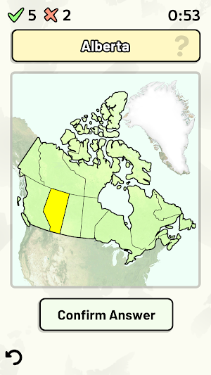 Canadian Province & Territory Quiz - Maps & More Screenshot 0