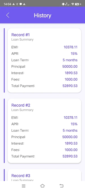 Credit Now - Loan Calc Screenshot 3