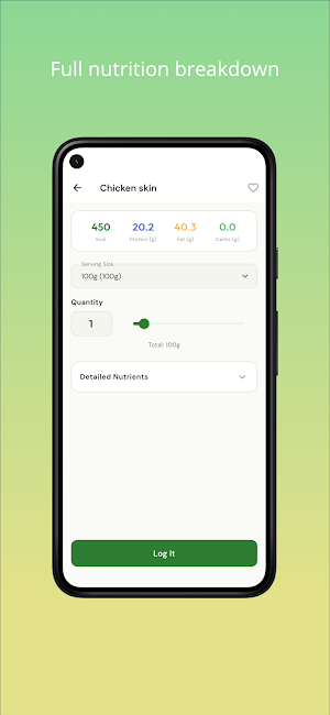 Calorie & Nutrition - FoodNote Screenshot 2