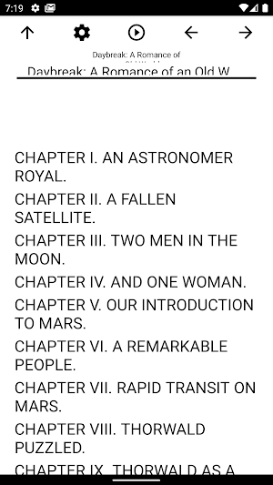 Book, Daybreak: A Romance of a Screenshot 0