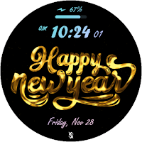 BFF39- Animation New Year Gold