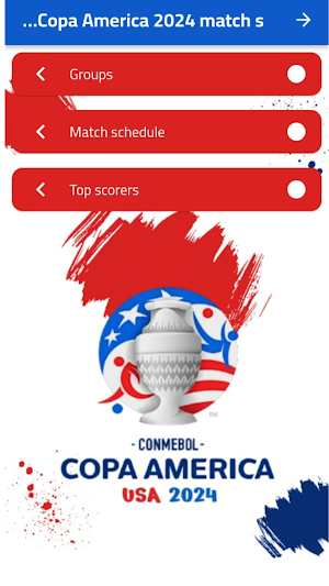 Copa America 2024 schedule Screenshot 2