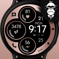 Digital Bronze Watch Face