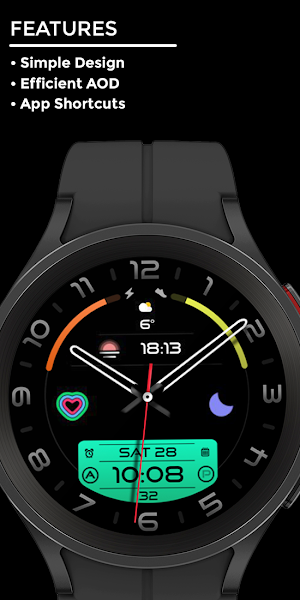 Nighty Hybrid 01 - watch face Screenshot 1