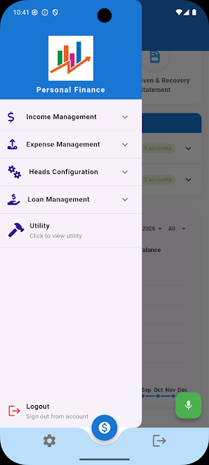 Manage Personal Finance Screenshot 1