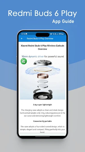 Redmi Buds 6 Play App Guide Screenshot 1