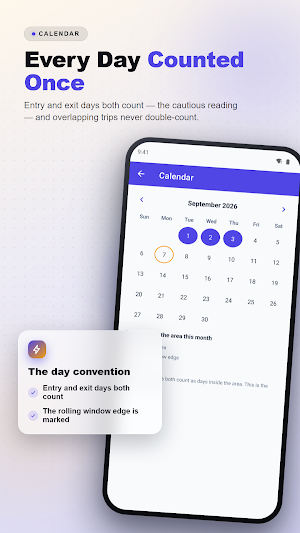Schengen Calculator 90/180 Screenshot 2