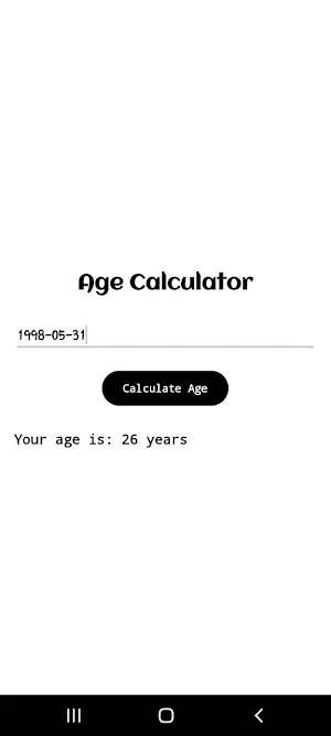 Age Calculator Screenshot 1