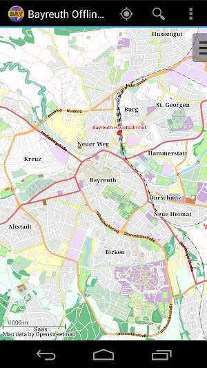 Bayreuth Offline City Map Screenshot 0
