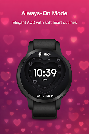 Valentine Heart Animated Watch Screenshot 2