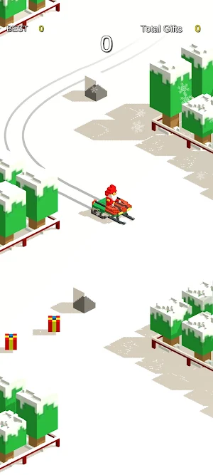 Merry Drift Gift Dash Screenshot 1
