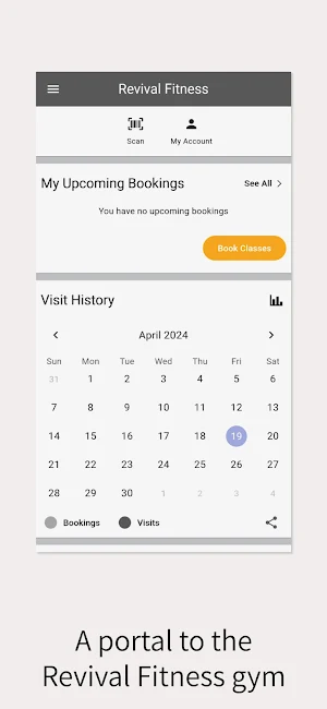 Revival Fitness Member App Screenshot 1