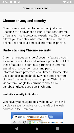 Tutorials for Web Browser Screenshot 1