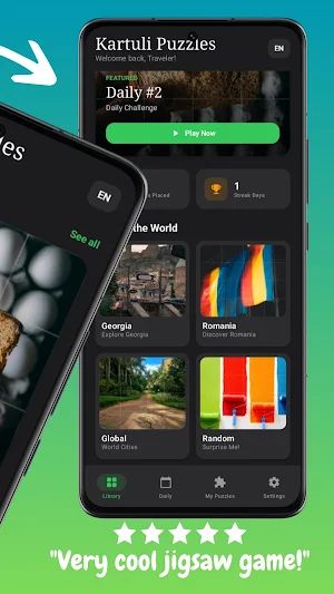 Kartuli Puzzles: Relax Travel Screenshot 1