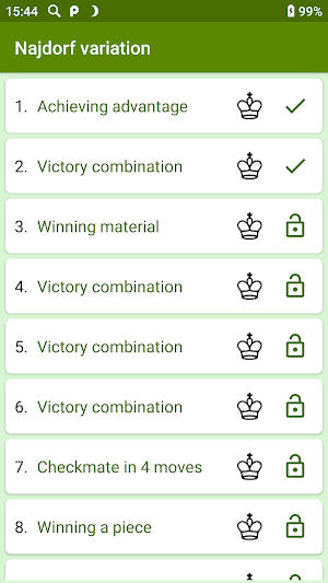 Combinations in the Sicilian Defense (free) Screenshot 1