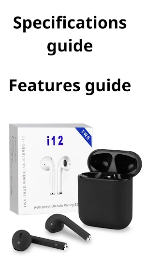 i12 earphones guide Screenshot 1