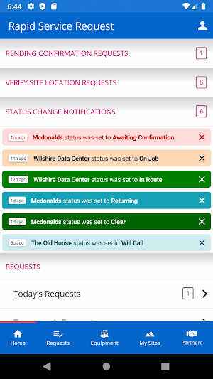 Rapid Service Request Screenshot 0