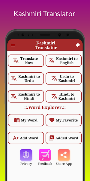 Kashmiri Translator Screenshot 1