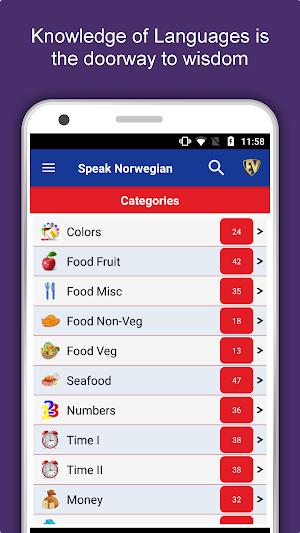 Speak Norwegian : Learn Norwegian Language Offline Screenshot 0