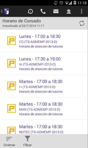 MiISP Móvil Alumnos Screenshot 3