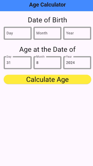 Age Calculator Birth Detector Screenshot 0