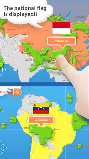 World Map Puzzle 168 Countries Screenshot 1