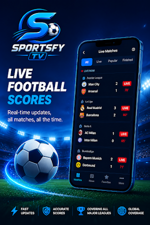 SportzFy TV : Live Football TV Screenshot 0