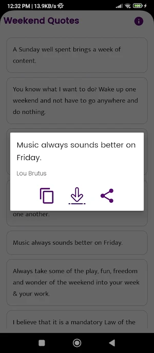 Weekend Quotes and Sayings Screenshot 2