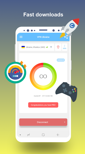 VPN Ukraine - Get Ukrainian IP or unblock sites Screenshot 2