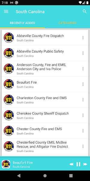 South Carolina Police, Fire and EMS radios Screenshot 0
