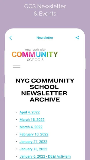 NYC Community Schools Screenshot 1