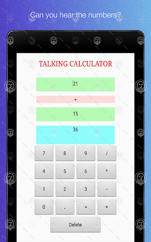 Talking Calculator Screenshot 1