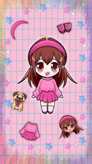 Chibi Doll Dress up Girls Game Screenshot 0