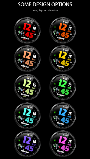 WFP 219 Modern watch face Screenshot 1