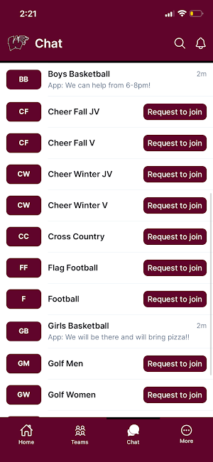 Wakefield Wolverines Athletics Screenshot 2