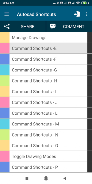 Drafting Shortcuts Adfree Screenshot 3