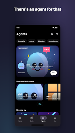 oozoo: Chat with AI agents Screenshot 0