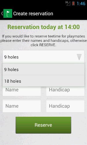 TeeTime Screenshot 2